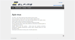 Desktop Screenshot of elfima.lt