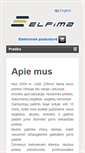 Mobile Screenshot of elfima.lt