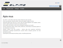 Tablet Screenshot of elfima.lt